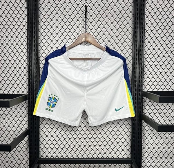 2024 Brazil Away White Shorts