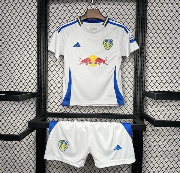 24/25 Kids Leeds United Away White Jersey
