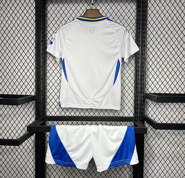 24/25 Kids Leeds United Away White Jersey - Image 2