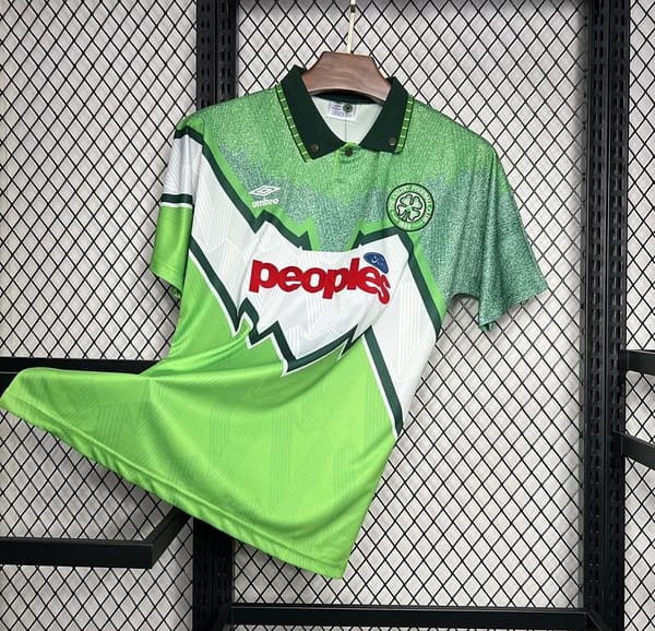 Retro 91/92 Celtic Away Green Jersey - Image 2
