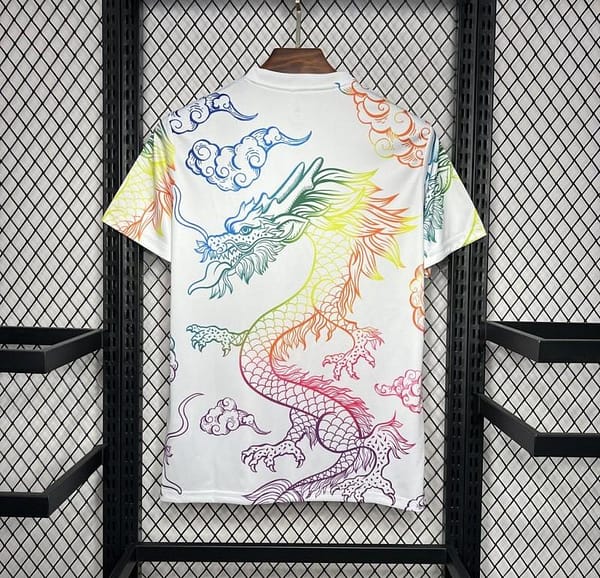 24/25 Real Madrid White Multi-Color Dragon Special Jersey - Image 3