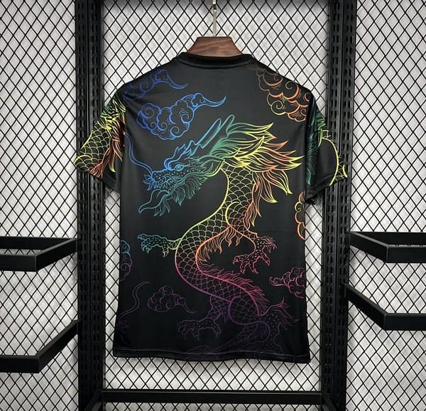 24/25 Real Madrid Black Multi-Color Dragon Special Jersey - Image 4