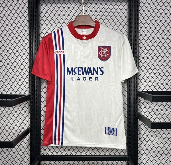 Retro 96/97 Glasgow Rangers Away White Jersey