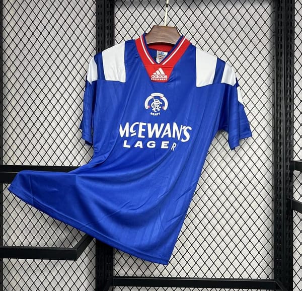 Retro 92/94 Glasgow Rangers Home Jersey - Image 2