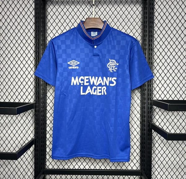 Retro 87/90 Glasgow Rangers Home Jersey