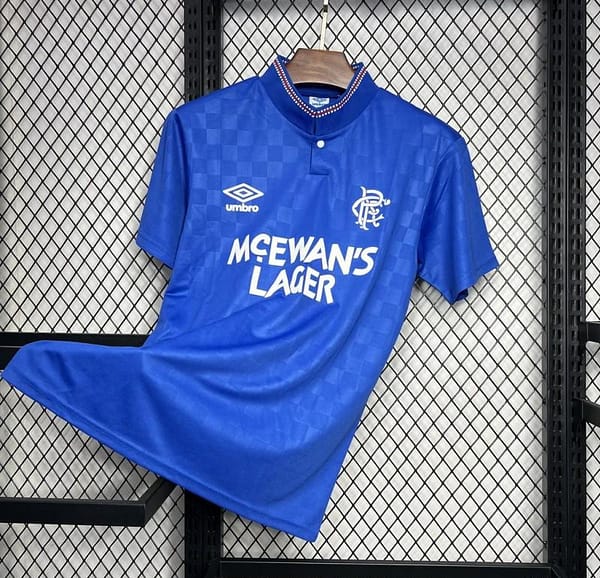 Retro 87/90 Glasgow Rangers Home Jersey - Image 2
