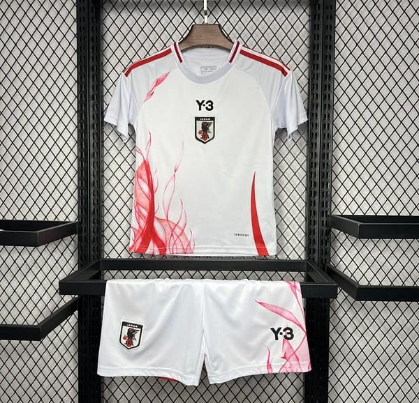 2024 Kids Japan Away White Jersey