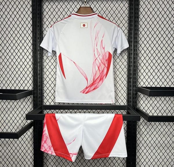 2024 Kids Japan Away White Jersey - Image 6