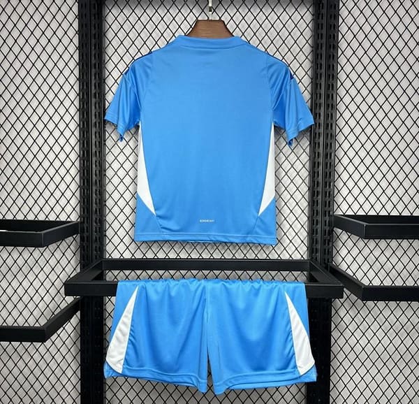 24/25 Kids Real Madrid Blue Goalkeeper Jersey - Image 6