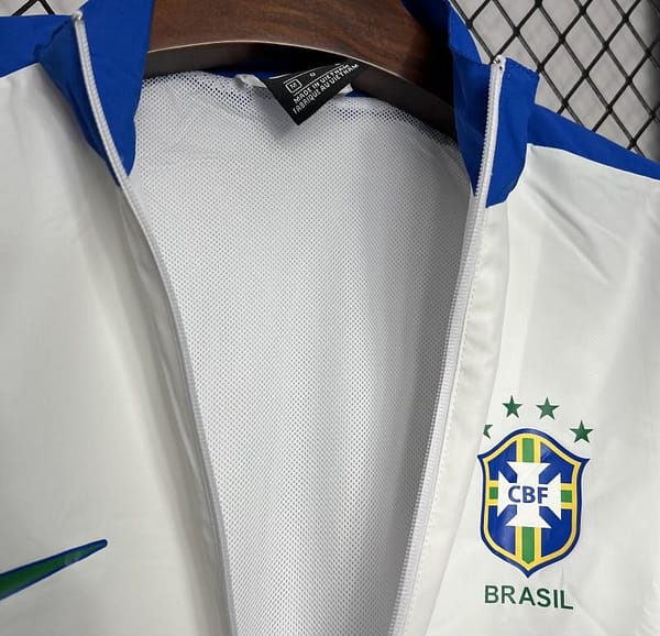 Retro 1994 Brazil White Windbreaker - Image 6