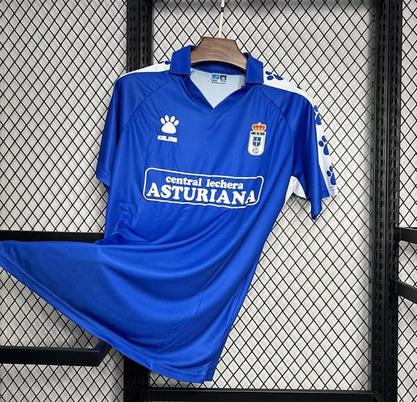 Retro 90/91 Real Oviedo Home Jersey - Image 2