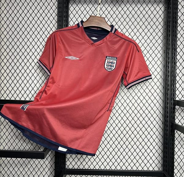 Retro 2002 England Away Jersey - Image 2