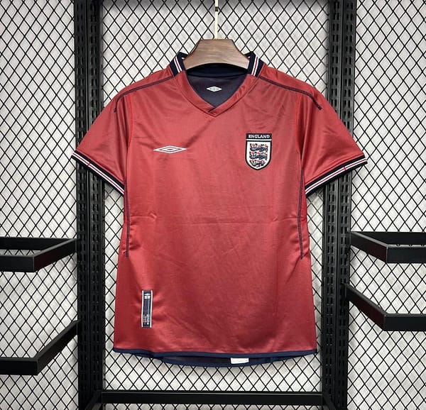 Retro 2002 England Away Jersey - Image 3