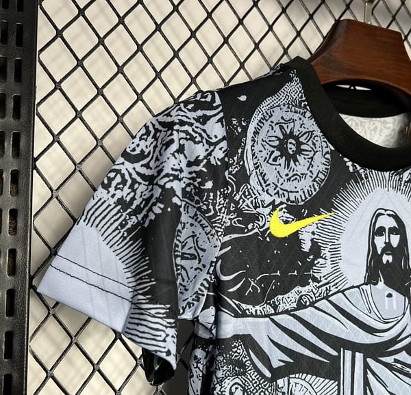 2024 Kids Brazil Christ The Redeemer Grey Special Jersey - Image 6