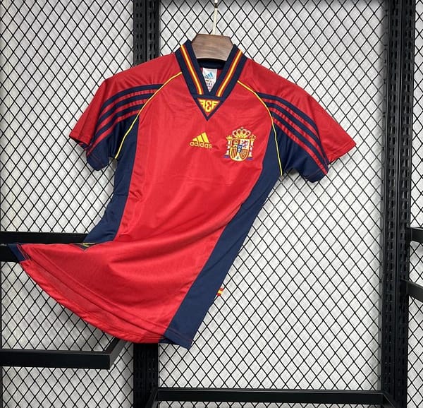Retro 1998 Spain Home Jersey - Image 2