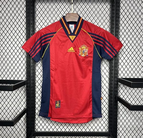 Retro 1998 Spain Home Jersey - Image 4