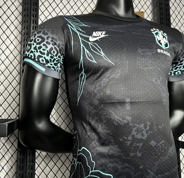 Player Version 2024 Brazil Pele Black Special Edition Jersey - Image 4