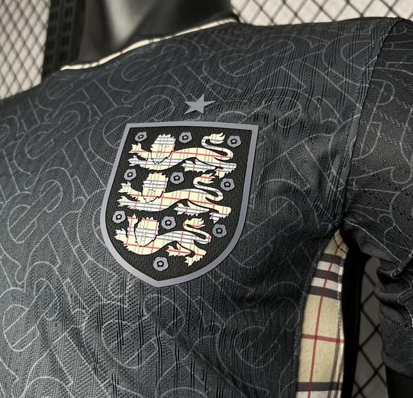 Player Version 2024 England Euro Jordan Black Jersey - Image 2