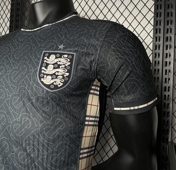 Player Version 2024 England Euro Jordan Black Jersey - Image 5
