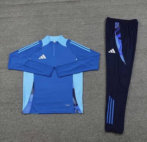 2024 Adidas Blue Half Zipper Jacket +Long Pants - Image 16