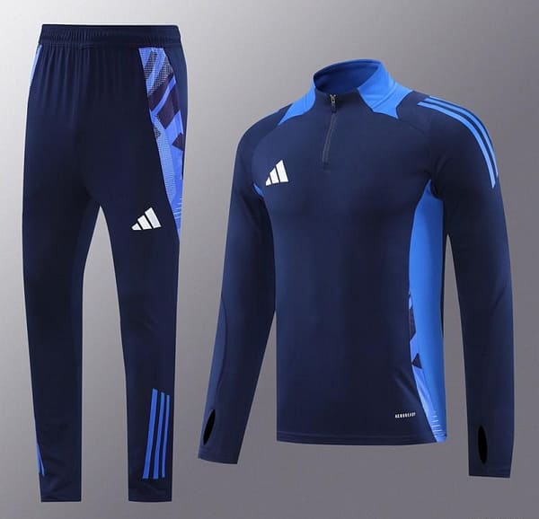 2024 Adidas Navy Half Zipper Jacket +Long Pants - Image 13