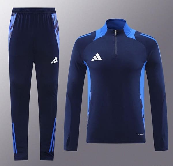 2024 Adidas Navy Half Zipper Jacket +Long Pants - Image 15