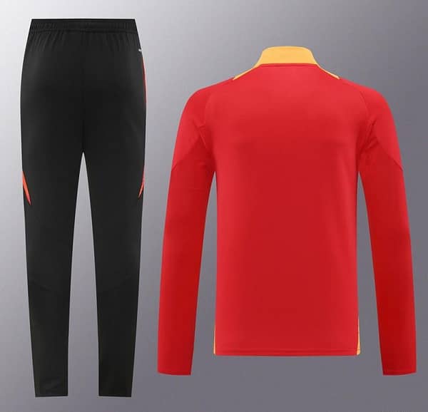 2024 Adidas Red/Yellow Half Zipper Jacket +Long Pants - Image 14