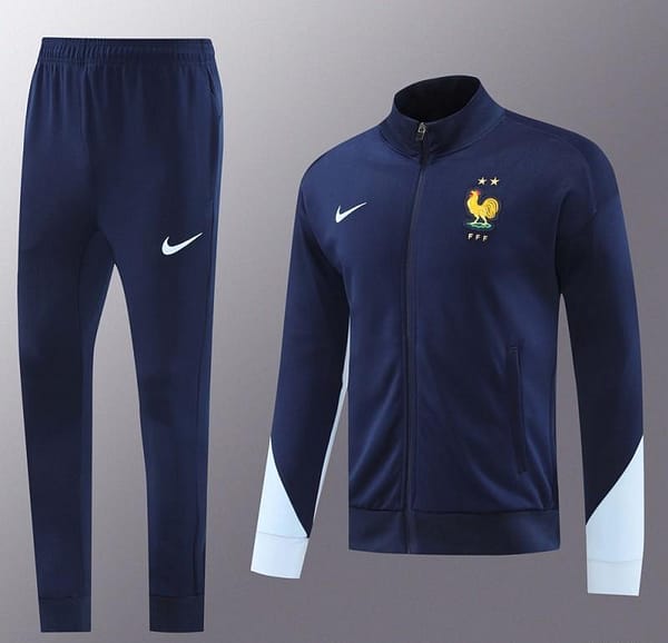 2024 France Navy Full Zipper Jacket +Long Pants - Image 13
