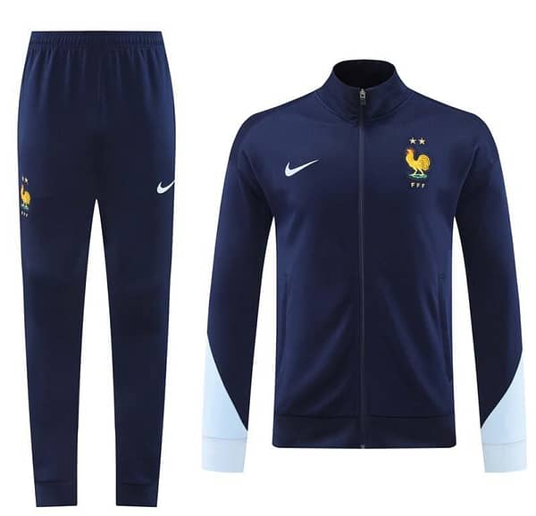 2024 France Navy Full Zipper Jacket +Long Pants - Image 14