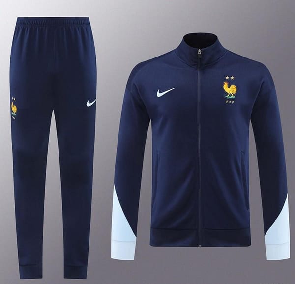 2024 France Navy Full Zipper Jacket +Long Pants - Image 15