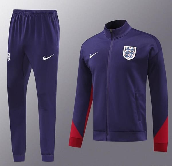 2024 England Navy Full Zipper Jacket +Long Pants - Image 15