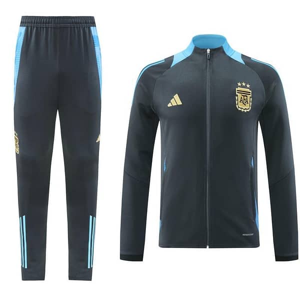 2024 Argentina Black Full Zipper Jacket +Long Pants - Image 17