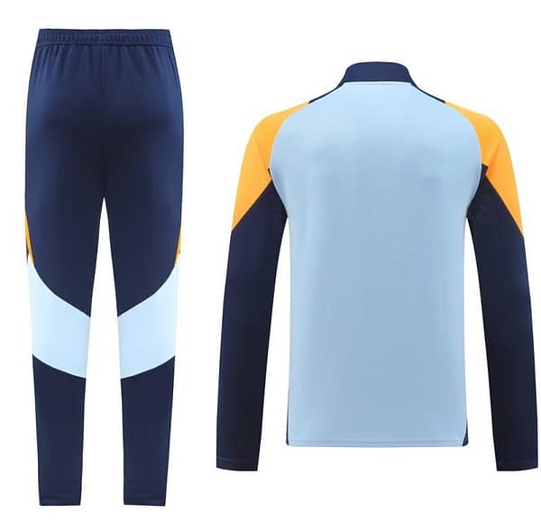 24/25 Real Madrid Light Blue/Yellow Full Zipper Jacket +Long Pants - Image 14