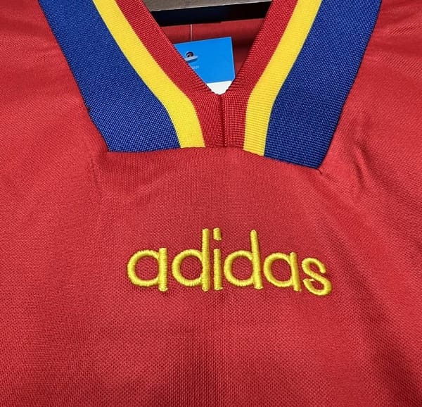 Retro 1994 Romania Away Red Jersey - Image 3