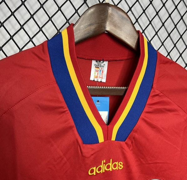 Retro 1994 Romania Away Red Jersey - Image 5