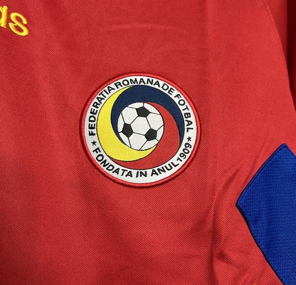 Retro 1994 Romania Away Red Jersey - Image 6