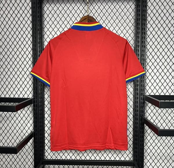 Retro 1994 Romania Away Red Jersey - Image 8