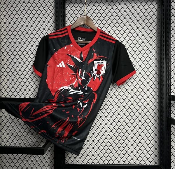 2024 Japan Dragon Ball Goku Red/Black Jersey - Image 2