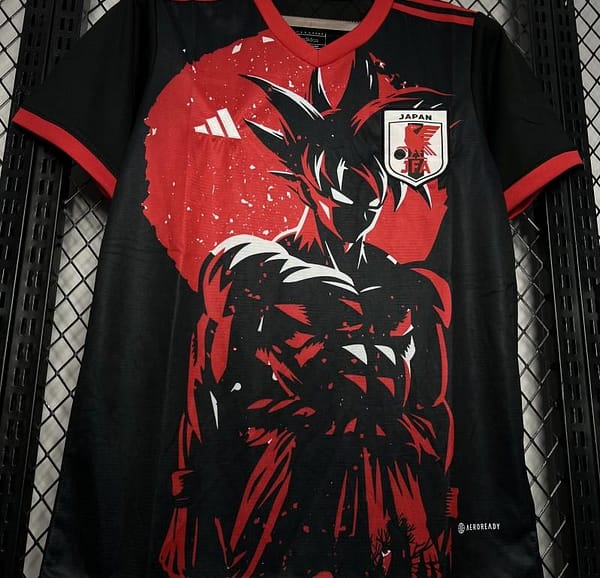 2024 Japan Dragon Ball Goku Red/Black Jersey - Image 5