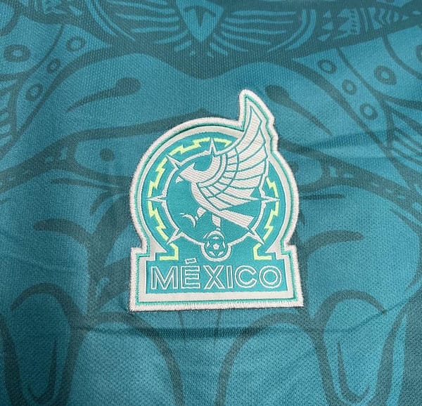 2024 Mexico Pre-Match Green Training Jersey - Image 5
