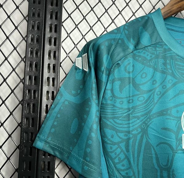 2024 Mexico Pre-Match Green Training Jersey - Image 6