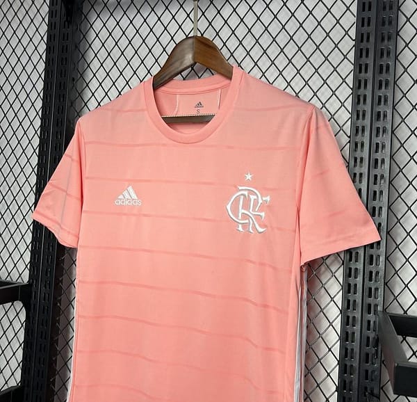 Retro 21/22 Flamengo Pink October Rosa Jersey - Image 5