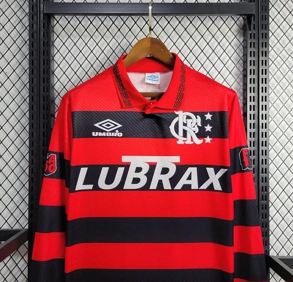 Retro 94/95 Flamengo Home Long Sleeve Jersey - Image 5