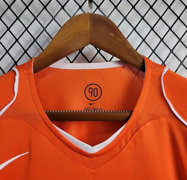 Retro 2004 Netherlands Home Jersey - Image 5