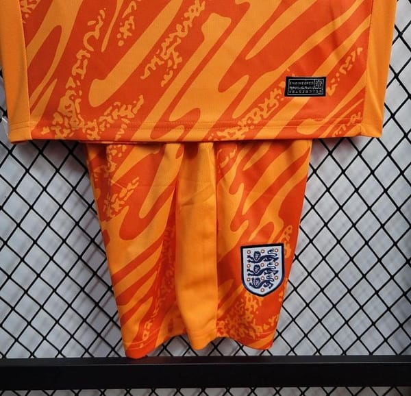 2024 KIDS England Goalkeeper Yellow Jersey - Image 5