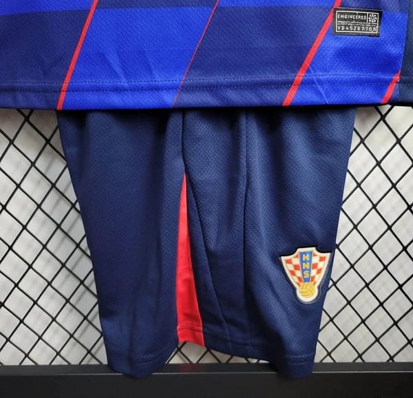 2024 KIDS Croatia Away Blue Jersey - Image 7