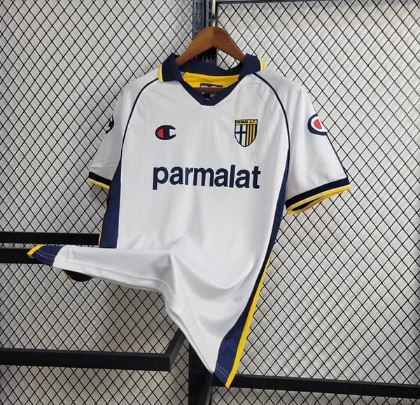 Retro 03/04 Parma Calcio Away White Jersey - Image 5
