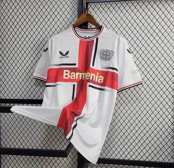 24/25 Bayer 04 Leverkusen Away White Jersey - Image 5