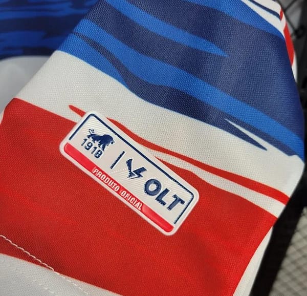 24/25 Fortaleza Blue/Red Stripe Special Jersey - Image 3