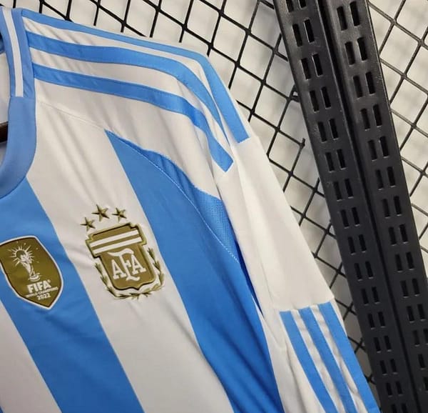 2024 Argentina Home Long Sleeve Jersey With Champion Patch - Image 8